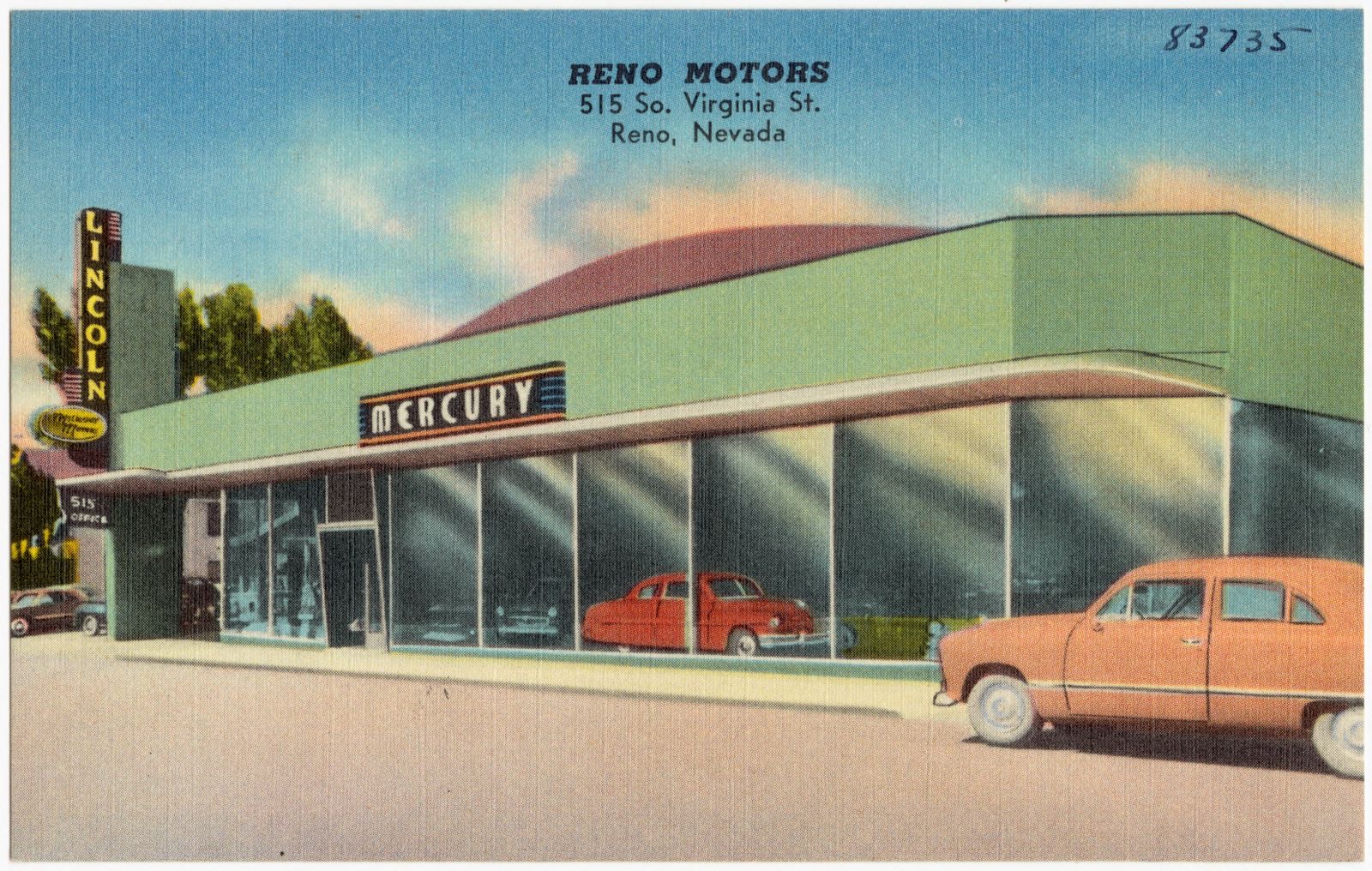 Reno Motors, 515 So. Virginia St., Reno, Nevada, Boston Public Library - undated