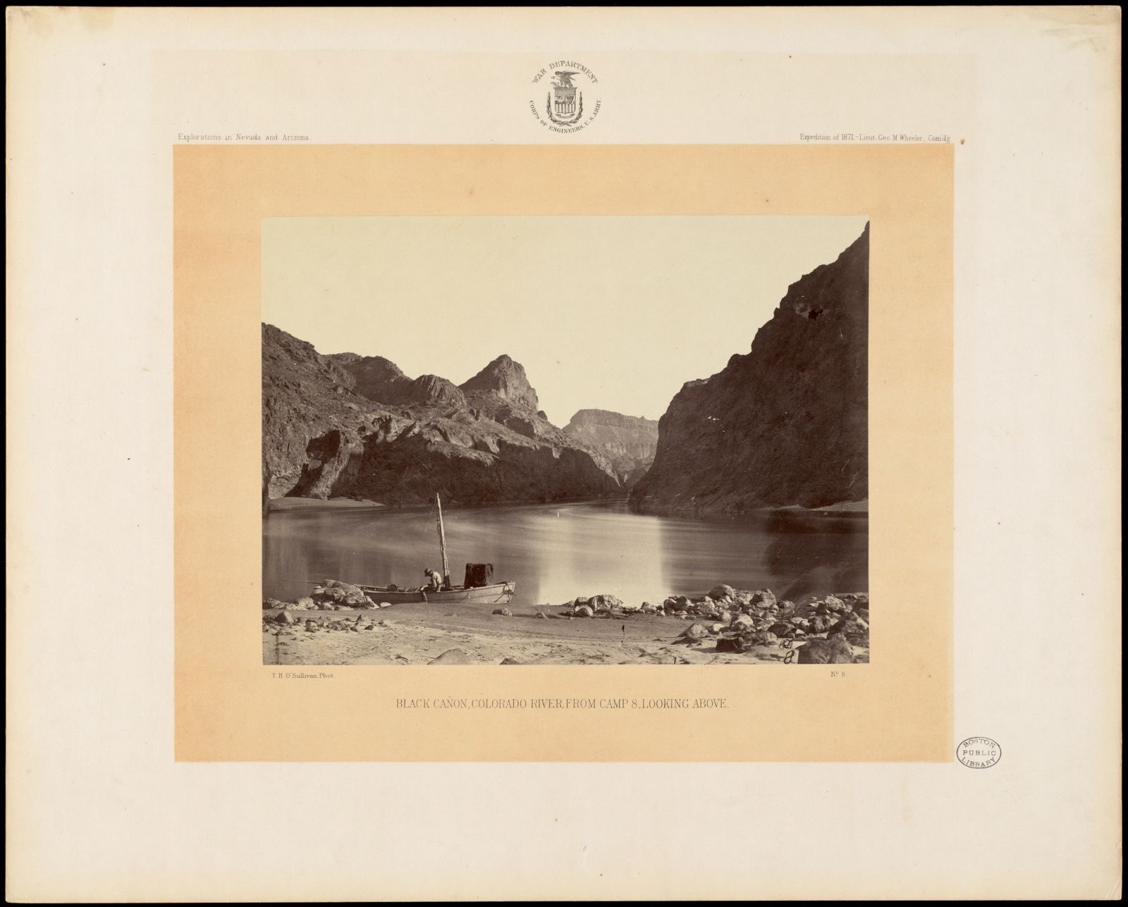 Black Cañon, Colorado River, from Camp 8, looking above, Boston Public Library - undated