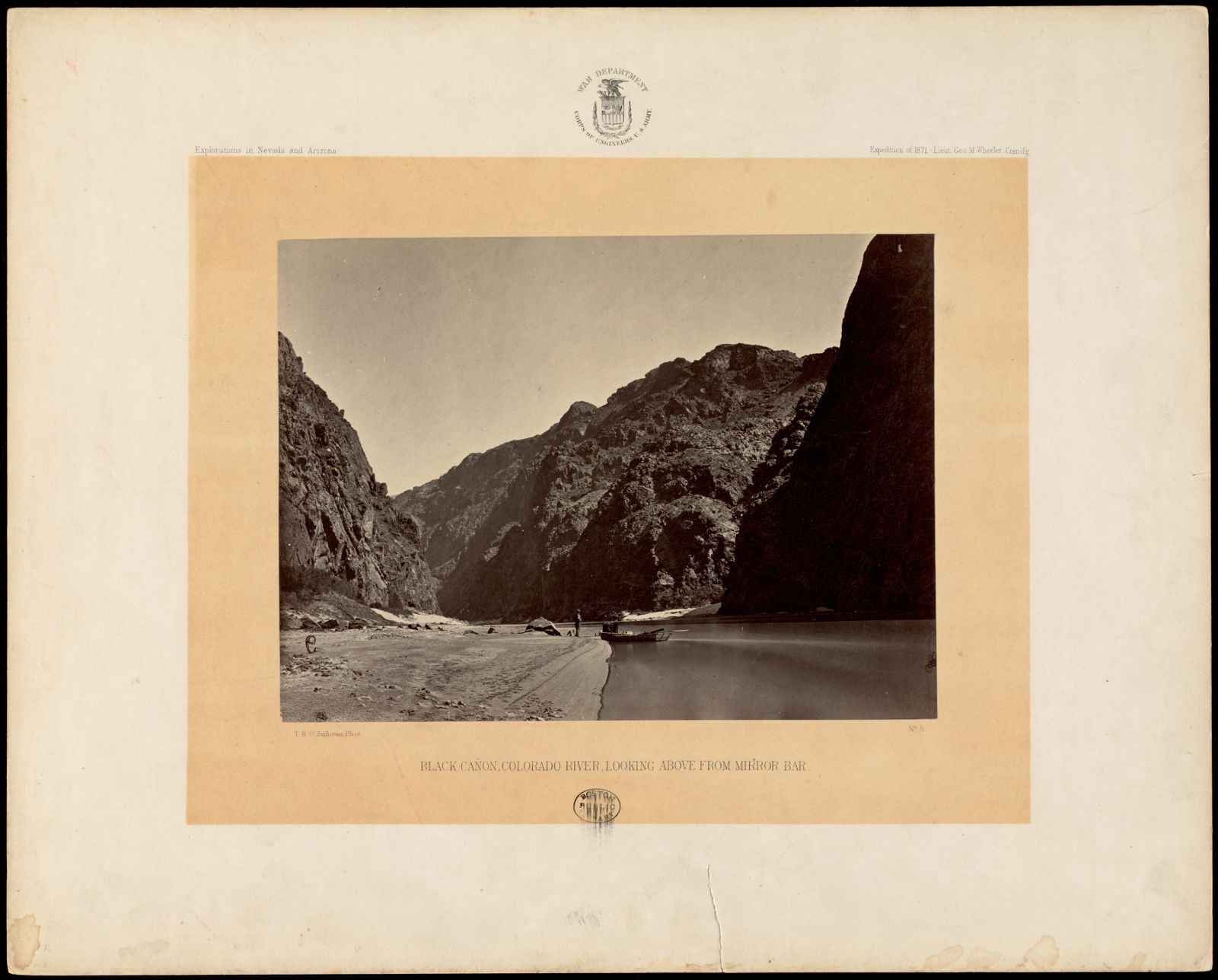 Black Cañon, Colorado River, looking above from Mirror Bar, Boston Public Library - undated