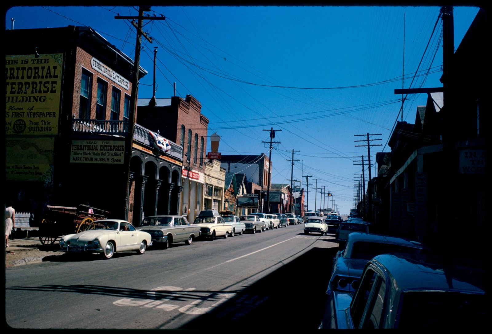 View down C Street, Virginia City, Nevada, Boston Public Library - undated