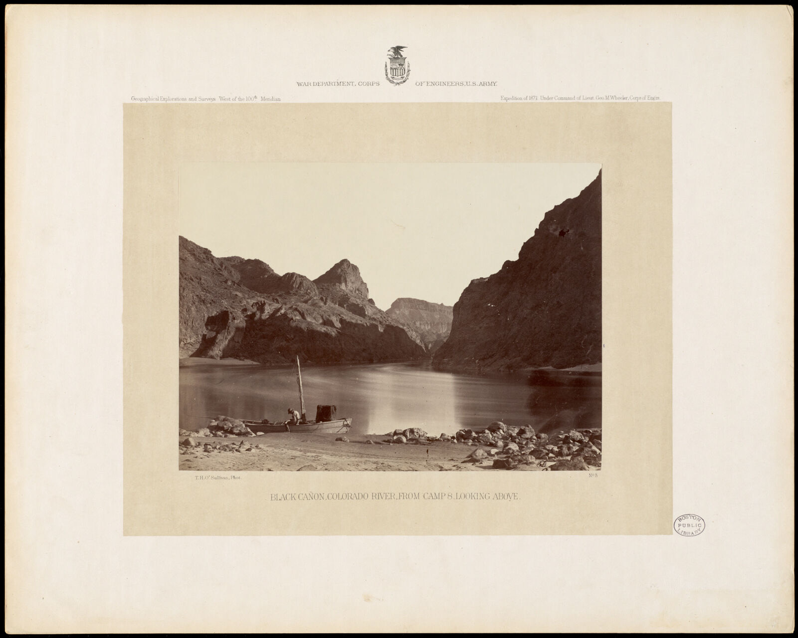 Black Cañon, Colorado River, from Camp 8, looking above, Boston Public Library - undated
