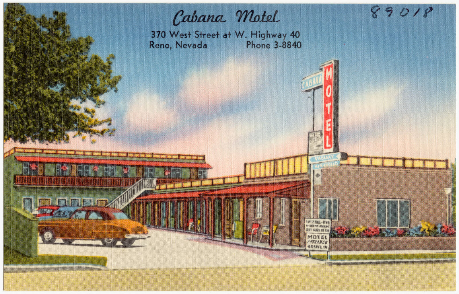 Cabana Motel, 370 West Street at W. Highway 40, Reno, Nevada, Boston Public Library - undated