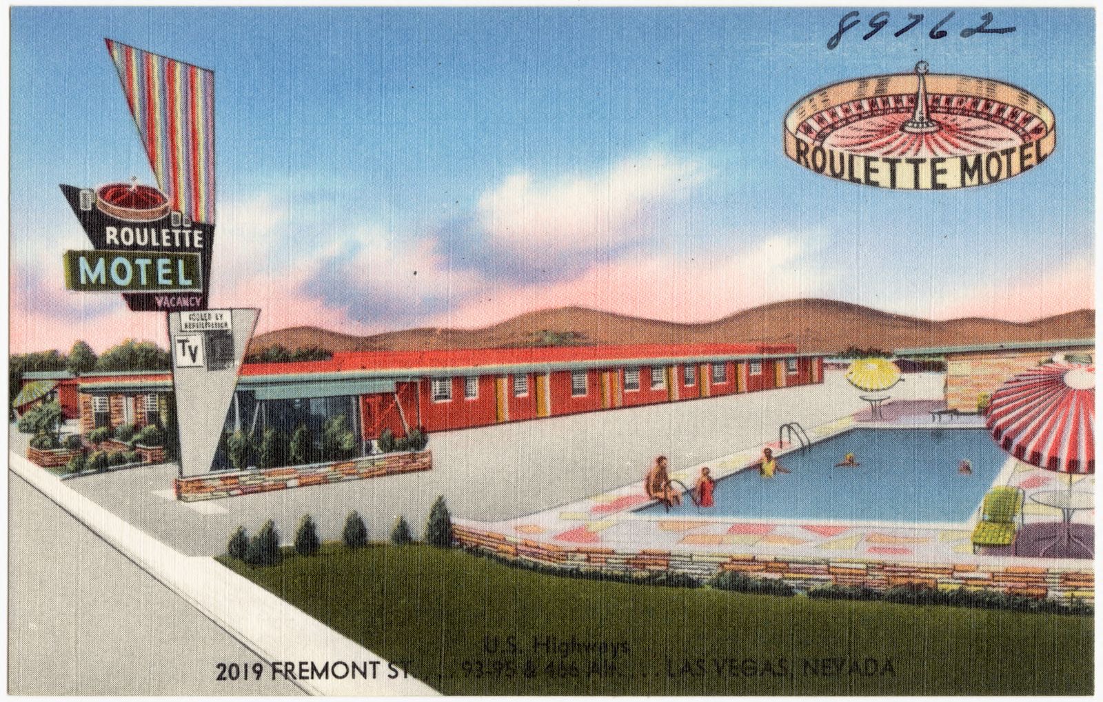 Roulette Motel, U.S. Highways, 2019 Fremont St.... 93 - 95 & 466 Alt.... Las Vegas, Nevada, Boston Public Library - undated
