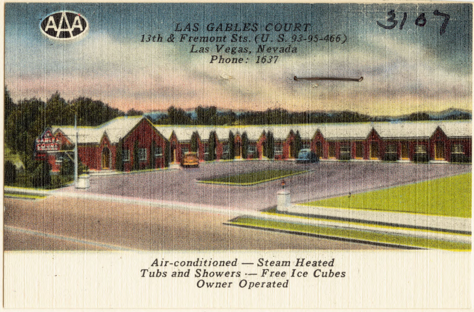 Las Gables Court, 13th & Fremont Streets (U.S. 93 - 95 - 466), Vegas, Nevada, Boston Public Library - undated