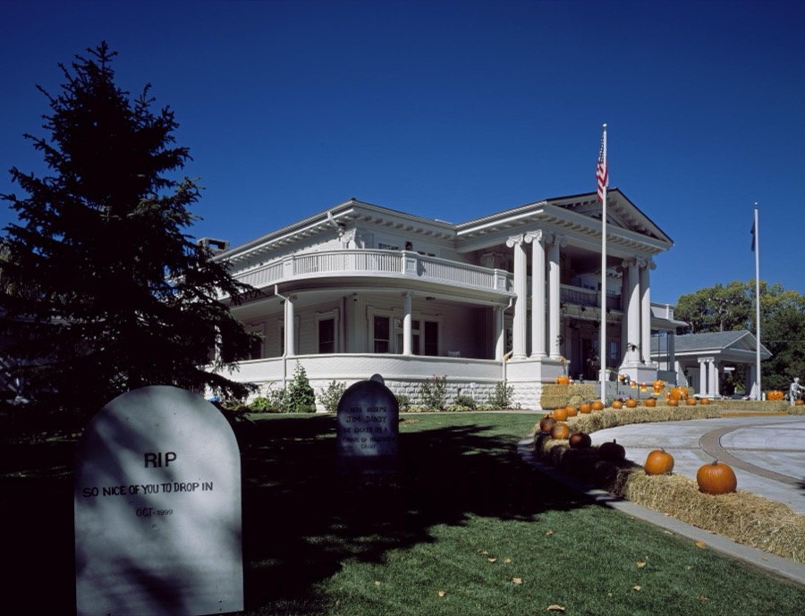 Governor's Mansion decorated for Halloween in Carson City, Nevada