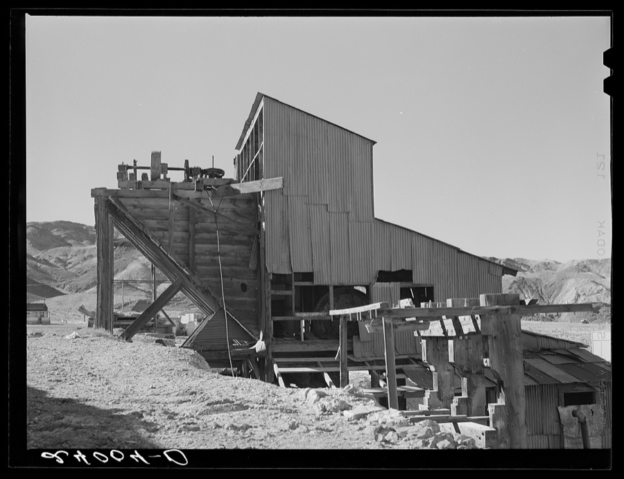Ruins of stamp mill. Silver Peak, Nevada