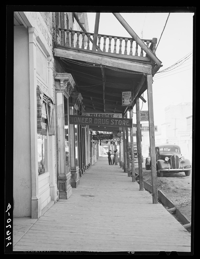 Stores on main street. Virginia City, Nevada