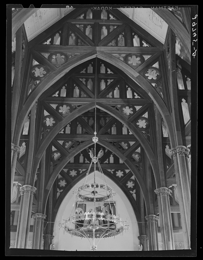 Interior. Church of Saint Mary's in the Mountains. Virginia City, Nevada