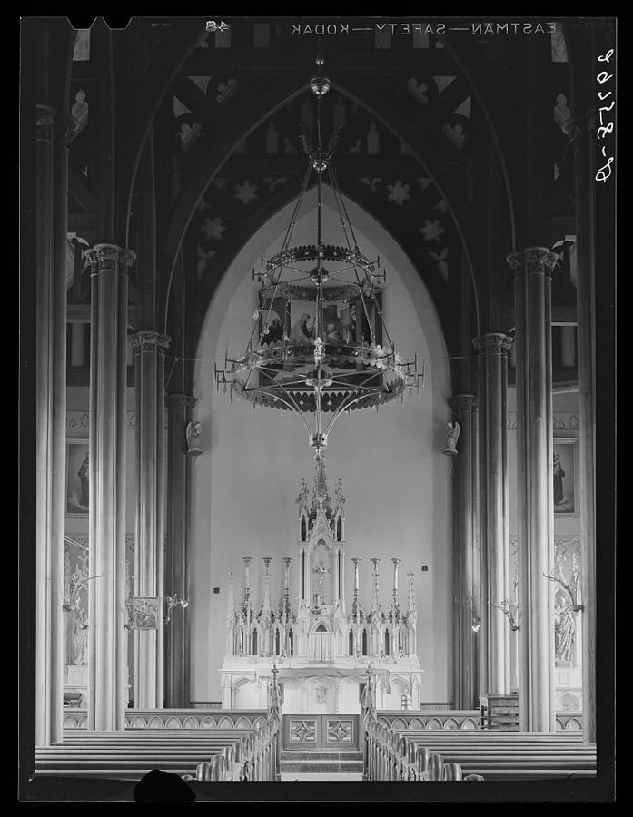 Interior. Church of Saint Mary's in the Mountains. Virginia City, Nevada