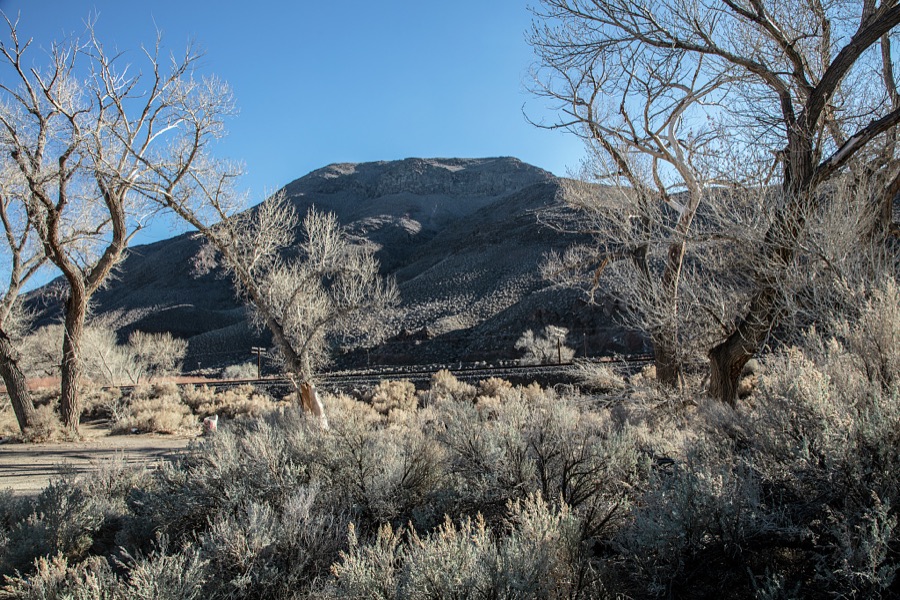 Desolate scene in the town of Wadsworth in northwest Nevada
