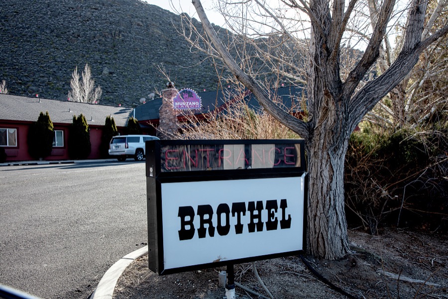 There's no mistaking the nature of this establishment outside Sparks, Nevada