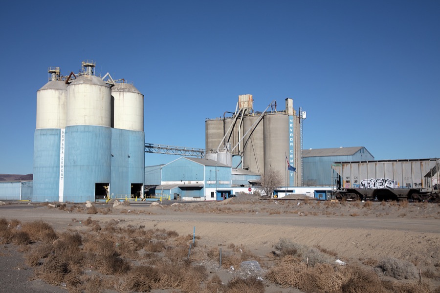 A cement plant in Fernley, a small city in northwest Nevada