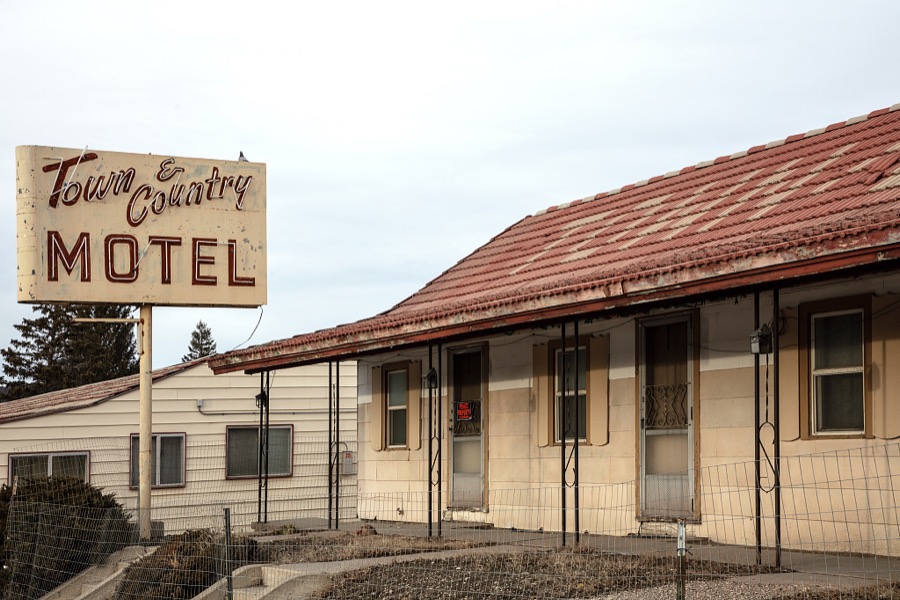 The Town & Country Motel in Ely, a remote Nevada mountain town that was once a stagecoach stop and Pony Express station near the Utah border