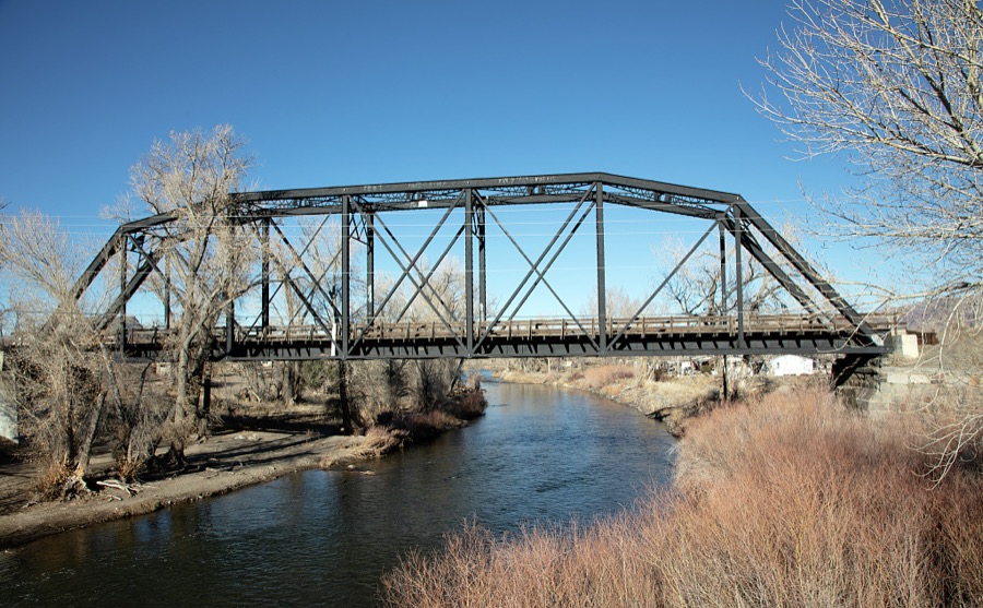 A remote train trestle near the town of Wadsworth in northwest Nevada