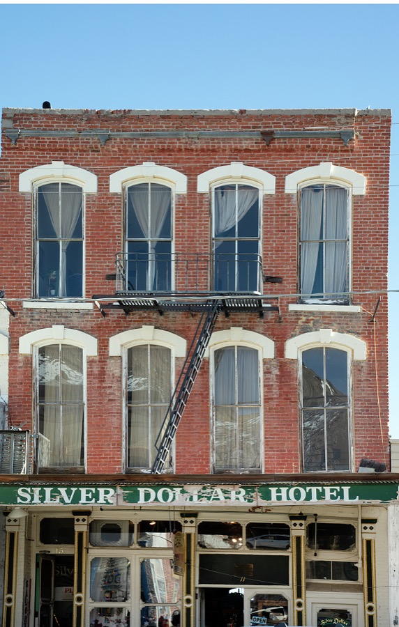 The Silver Dollar Hotel, built in 1876 in remote Virginia City, Nevada