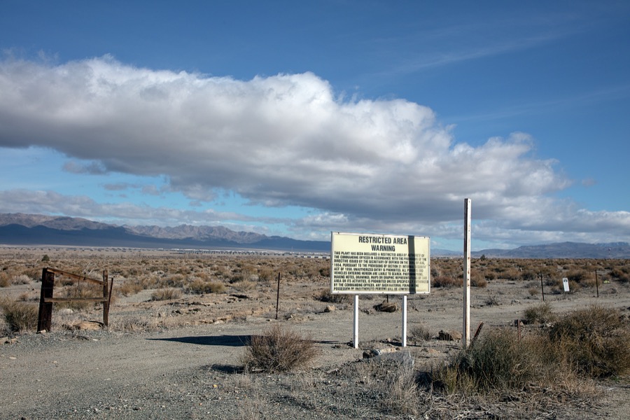 Near Walker Lake in the barren Nevada desert, drivers heading south to Las Vegas, Nevada (or the other way up to Reno) will pass a vast and mysterious cluster of military barracks and bunkers