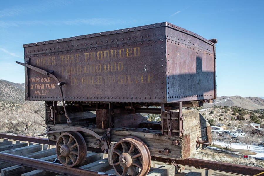 A relic of the fabulous Comstock Lode days of the mid-1800s in remote Virginia City, Nevada