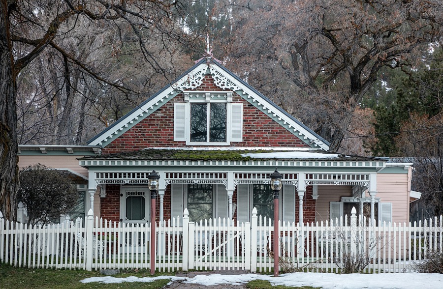 The Thorington House in Genoa, the western state of Nevada's oldest settlement, established in 1851