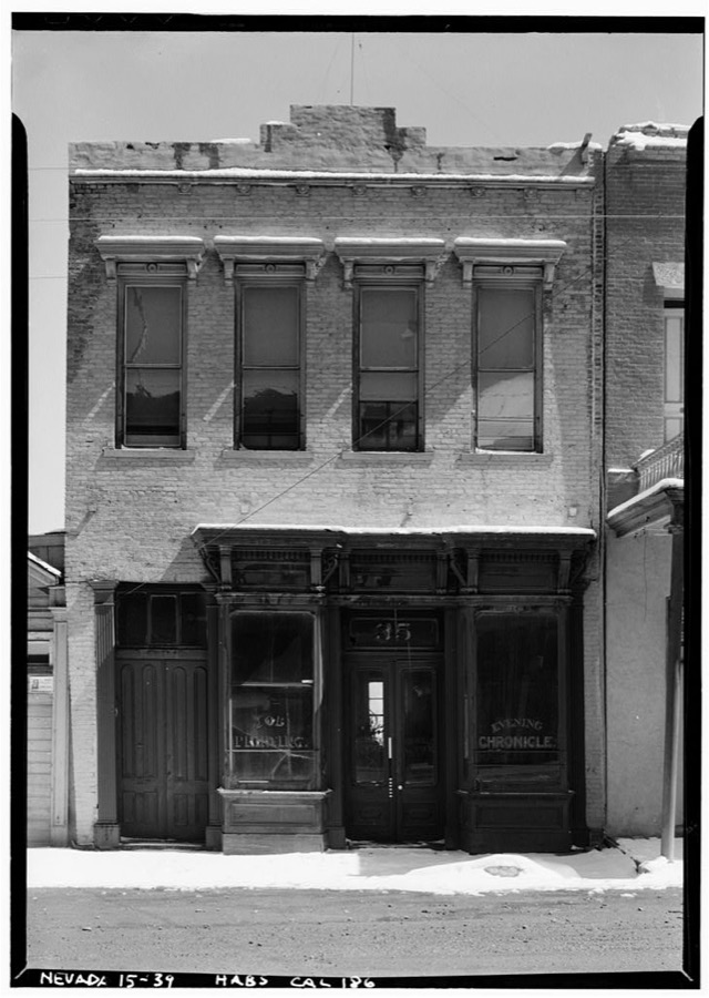 "Evening Chronicle" Building, C Street, Virginia City, Storey County, NV
