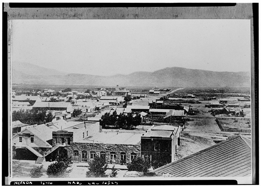 Second & Carson Streets, General View, 1860-70, Carson City, Carson City, NV