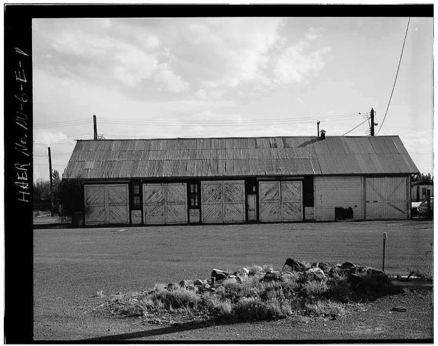 Truckee-Carson Irrigation District Facility Yard, Car Repair Shop, Sixth & Taylor Streets, Fallon, Churchill County, NV