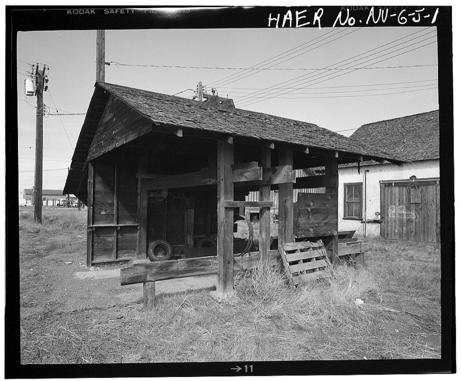 Truckee-Carson Irrigation District Facility Yard, Saw Shed, Sixth & Taylor Streets, Fallon, Churchill County, NV