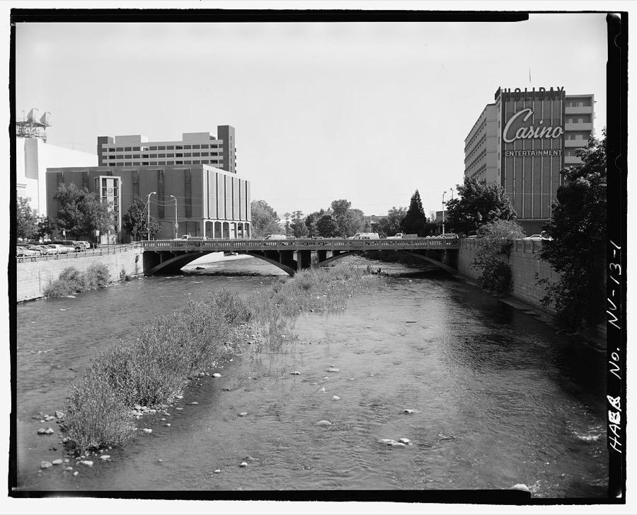 Center Street Bridge, Spanning Truckee River at Center Street, Reno, Washoe County, NV
