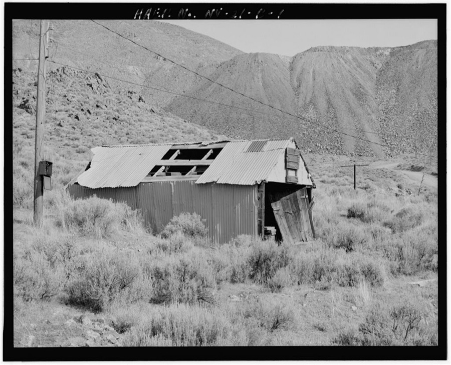 Copper Canyon Camp of the International Smelting & Refining Company, Small Garage, Copper Canyon, Battle Mountain, Lander County, NV