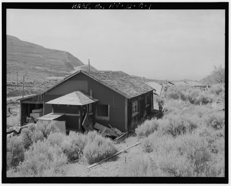 Copper Canyon Camp of the International Smelting & Refining Company, "Pres. house", Copper Canyon, Battle Mountain, Lander County, NV