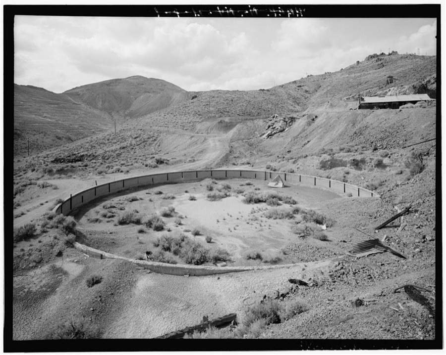 Copper Canyon Camp of the International Smelting & Refining Company, Concrete Reservoir, Copper Canyon, Battle Mountain, Lander County, NV