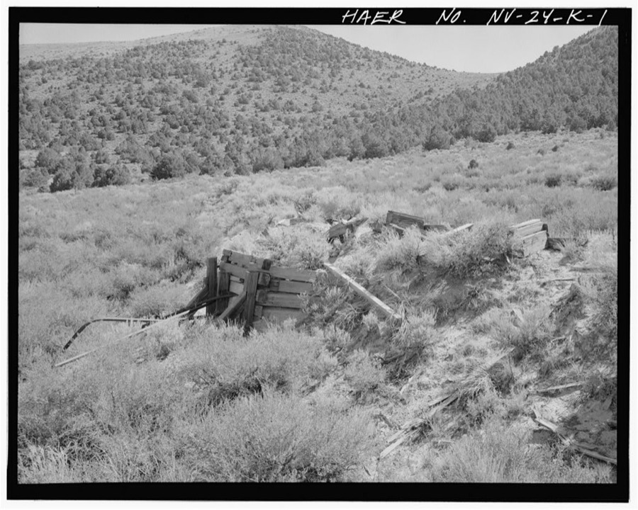 Juniata Mill Complex, Tailings Pond, 22.5 miles Southwest of Hawthorne, between Aurora Crater & Aurora Peak, Hawthorne, Mineral County, NV