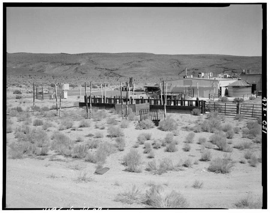 Nevada Test Site, Environmental Protection Agency Farm, Area 15, Yucca Flat, 10-2 Road near Circle Road, Mercury, Nye County, NV