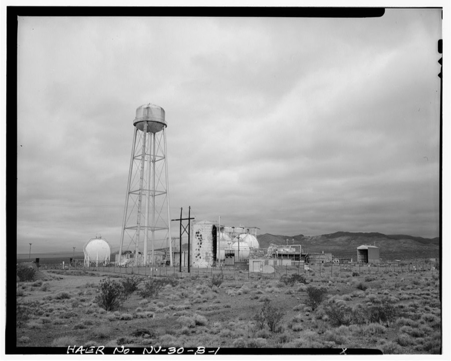 Nevada Test Site, Test Cell C Facility, Elevated Water Tower, Area 25, Jackass Flats, Road J, Mercury, Nye County, NV
