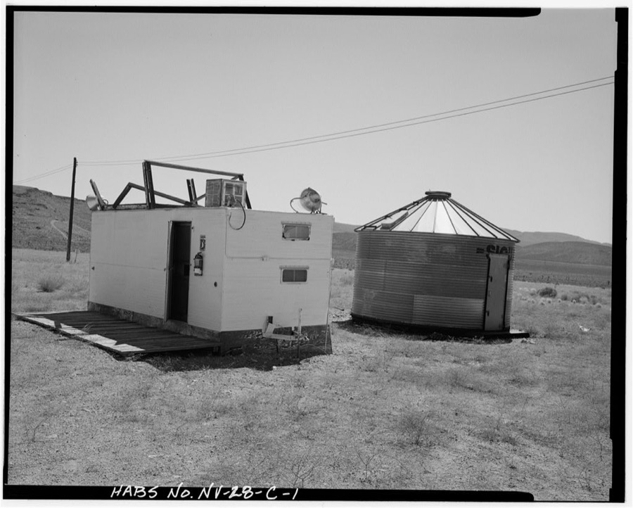 Nevada Test Site, Environmental Protection Agency Farm, Silo Type, Area 15, Yucca Flat, 10-2 Road near Circle Road, Mercury, Nye County, NV