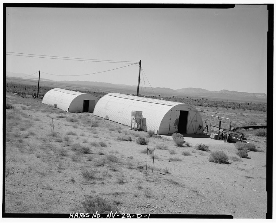 Nevada Test Site, Environmental Protection Agency Farm, Quonset Hut Type, Area 15, Yucca Flat, 10-2 Road near Circle Road, Mercury, Nye County, NV