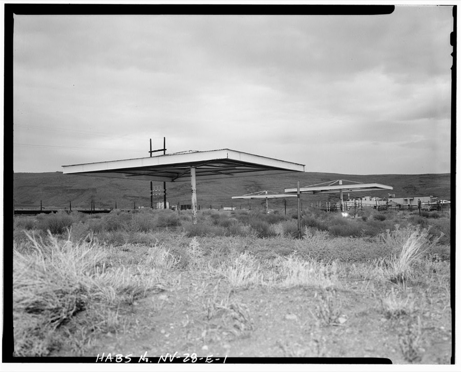 Nevada Test Site, Environmental Protection Agency Farm, Shelter Unit Type, Area 15, Yucca Flat, 10-2 Road near Circle Road, Mercury, Nye County, NV