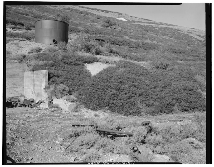 Nevada Lucky Tiger Mill & Mine, Water Tanks, East slope of Buckskin Mountain, Paradise Valley, Humboldt County, NV