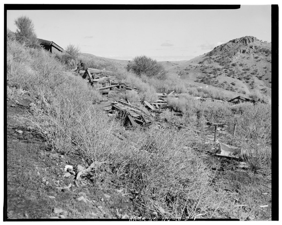 Nevada Lucky Tiger Mill & Mine, Dining Hall, East slope of Buckskin Mountain, Paradise Valley, Humboldt County, NV
