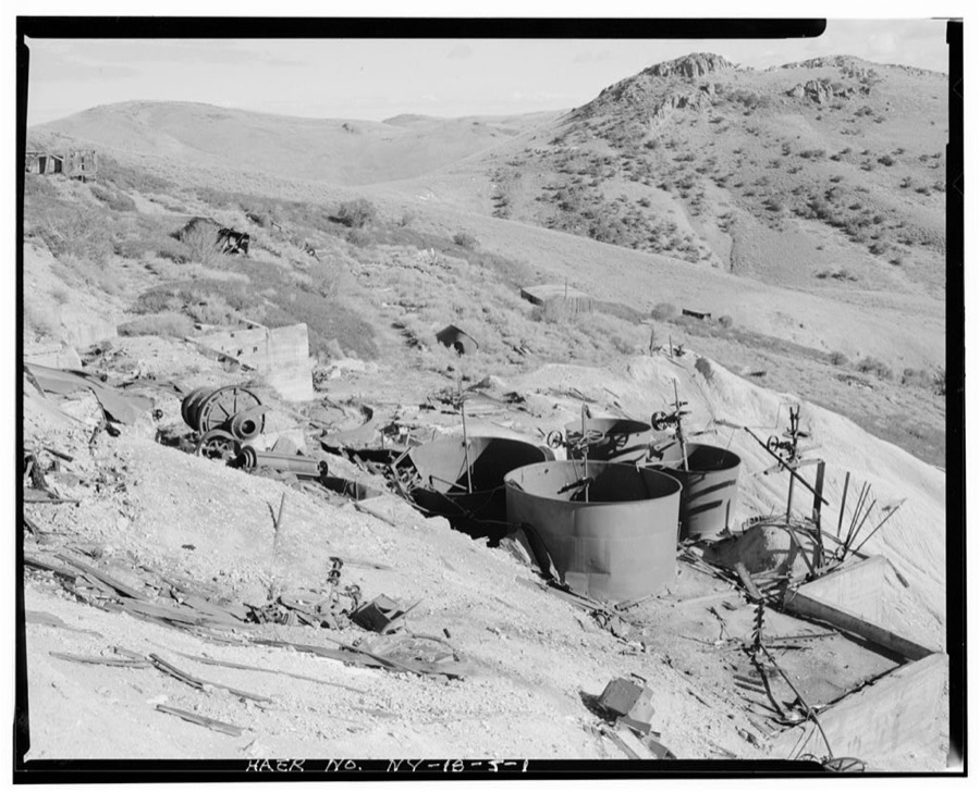 Nevada Lucky Tiger Mill & Mine, Mill, East slope of Buckskin Mountain, Paradise Valley, Humboldt County, NV