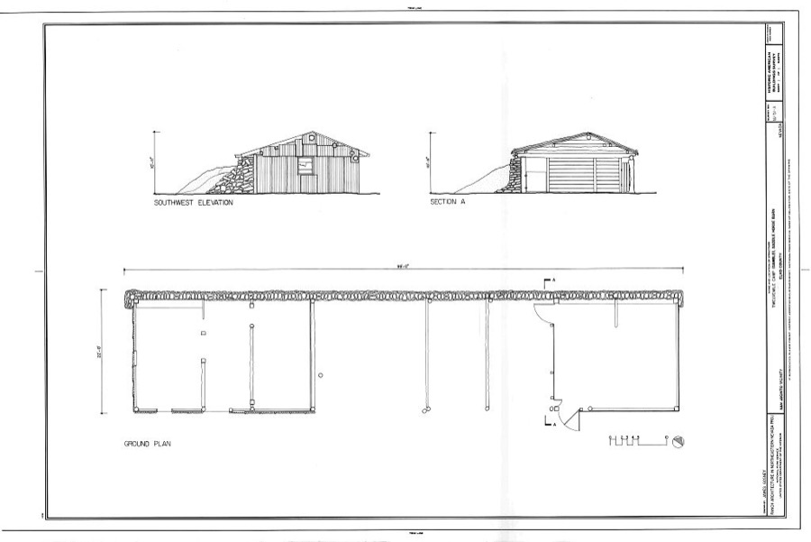 Twelve Mile Camp (Gamble), Saddle Horse Barn, Elko, Elko County, NV