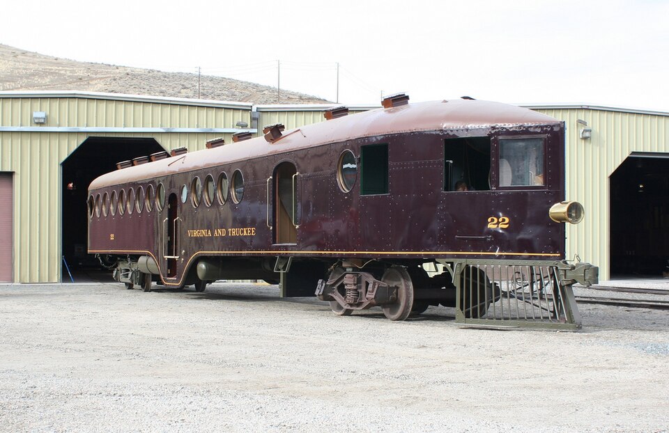 Photograph of Virginia and Truckee Railway Motor Car 22