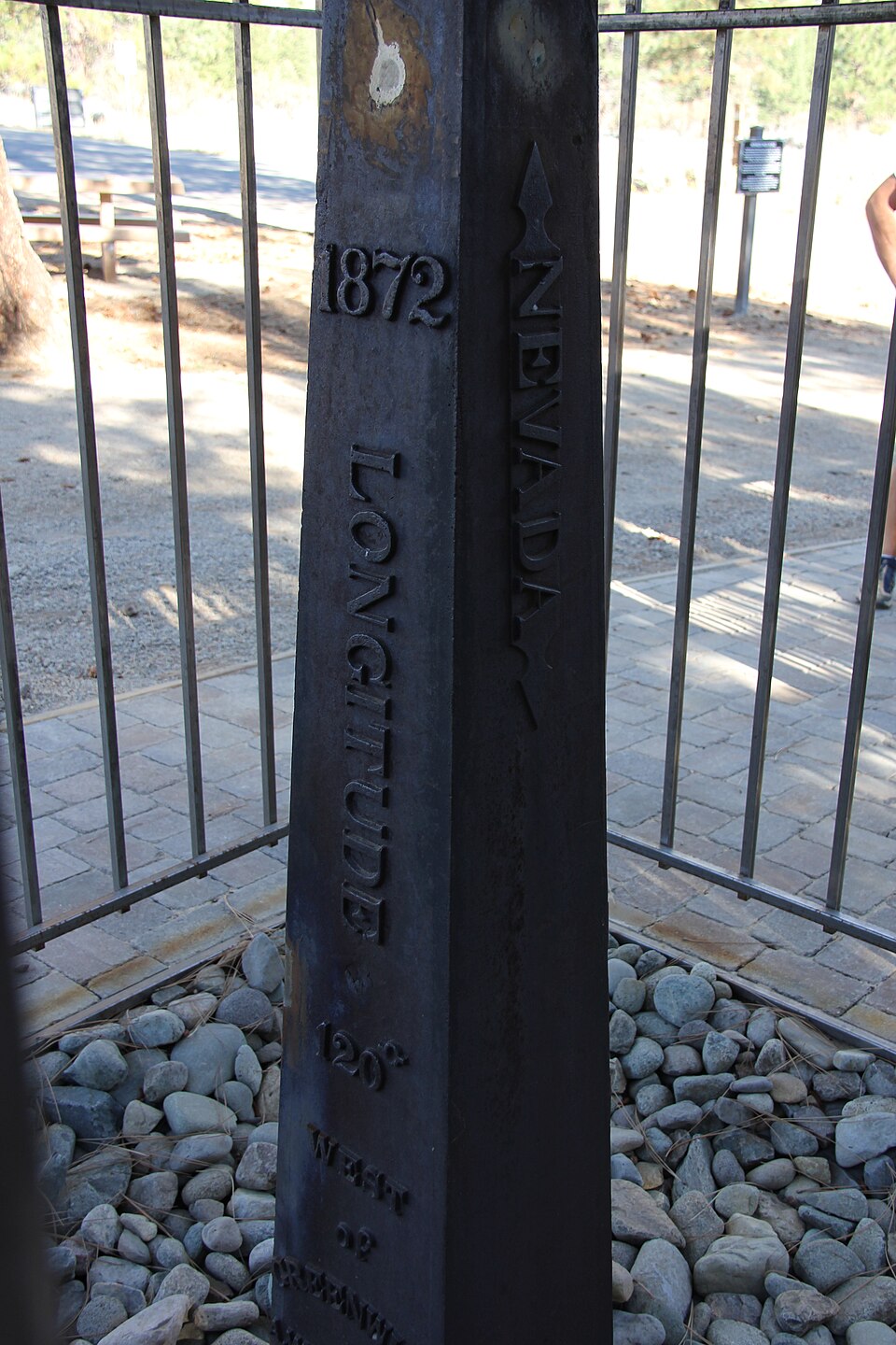 Photograph of 1872 California-Nevada State Boundary Marker