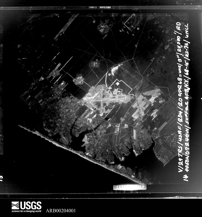U.S. Geological Survey aerial photograph, 1968-04-20, scale 1:104353