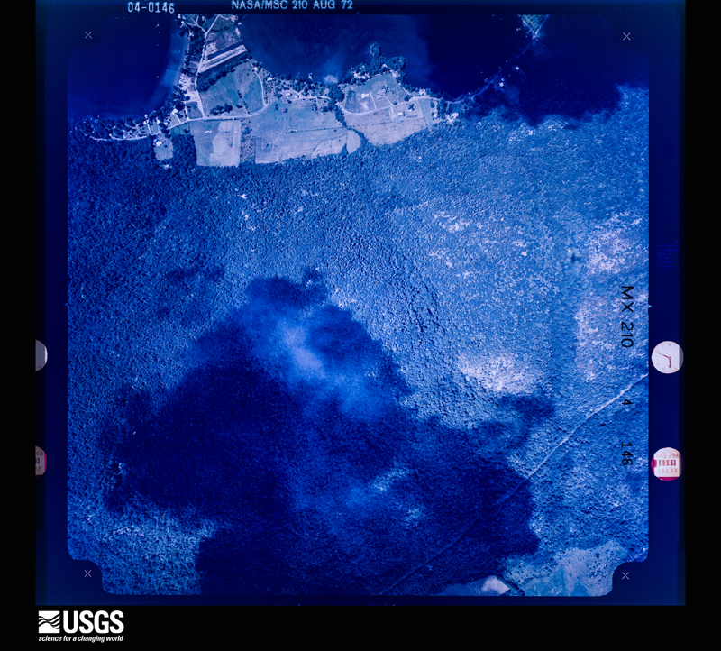 U.S. Geological Survey aerial photograph, 1972-08-11, scale 1:8588