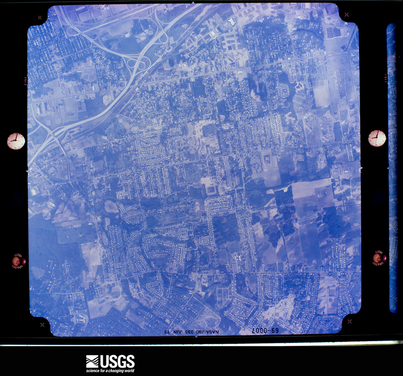 U.S. Geological Survey aerial photograph, 1973-06-16, scale 1:19699