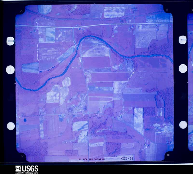 U.S. Geological Survey aerial photograph, 1973-06-25, scale 1:10307