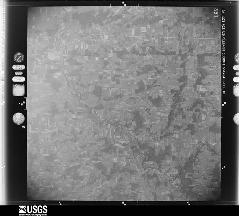 U.S. Geological Survey aerial photograph, 1958-06-03, scale 1:60000