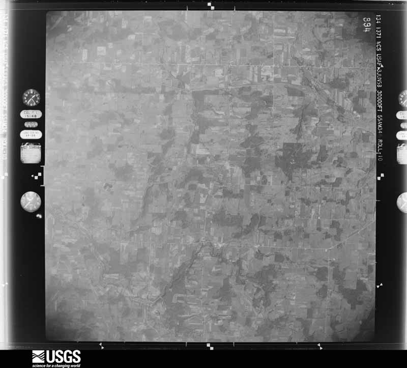 U.S. Geological Survey aerial photograph, 1958-06-03, scale 1:60000