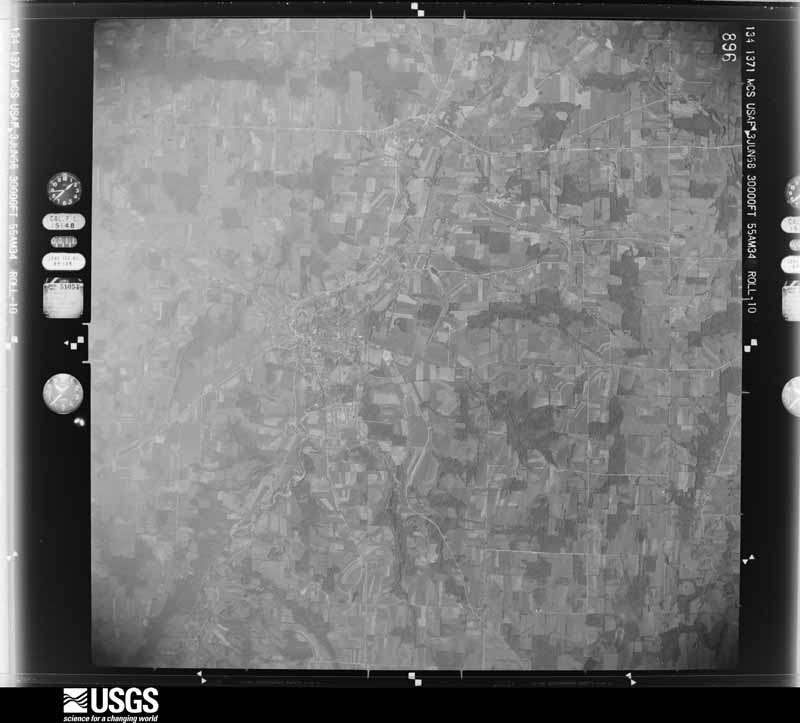 U.S. Geological Survey aerial photograph, 1958-06-03, scale 1:60000