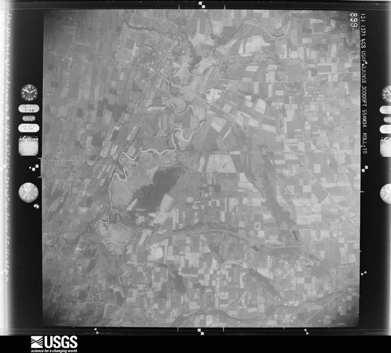 U.S. Geological Survey aerial photograph, 1958-06-03, scale 1:60000